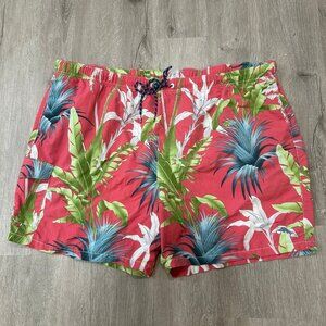 Tommy Bahama Pink Tropical Swim Trunks Men's Size 3X